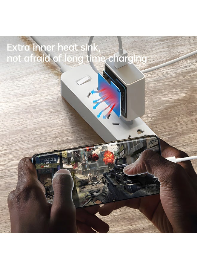 33W Fast Wall Charger with USB-A Port & Type-C Cable – Fast Charging Support – Compatible with Xiaomi & Android Devices - Image 3